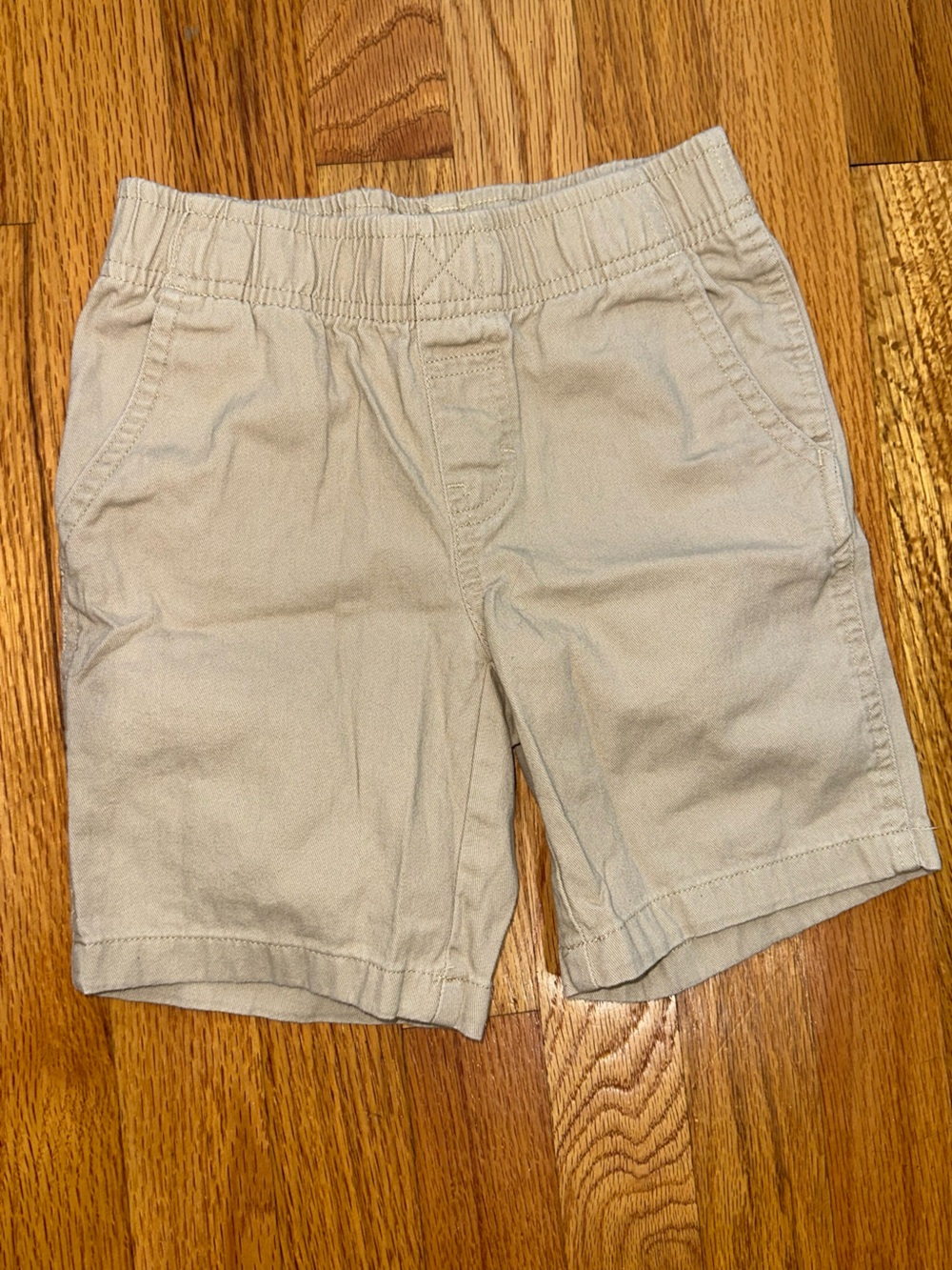Wrangler Boys Khaki Elastic Waist Shorts - Light Tan